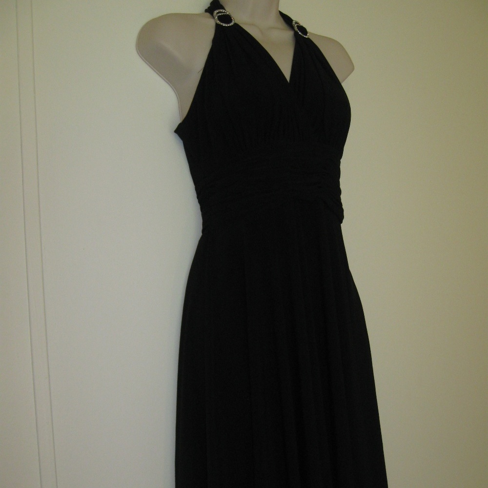 NEW STRETCY EVAN PICONE CLASSIC BLACK DRESS 4P - Picture 4 of 8